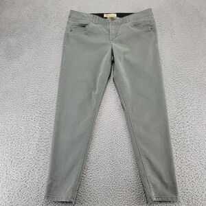 Democracy Jeans Womens 12 Green Denim Skinny Ab Solution Dark Wash Mid Rise